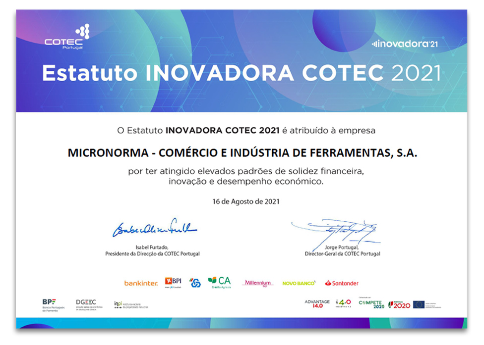 Estatuto Inovadora Cotec Micronorma